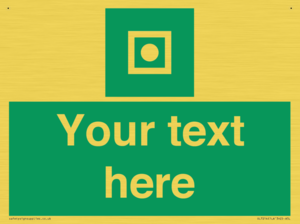 Custom sign safe condition Shipboard general alarm